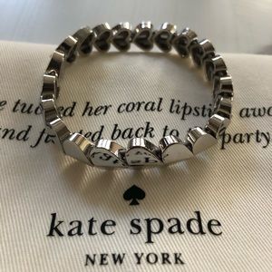 Beautiful silver heart Kate Spade ♠️ bracelet